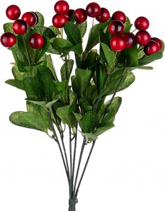 Цветок искусственный "паслен" высота=38 см.100% полиэстр Huajing Plastic (D-23-364)