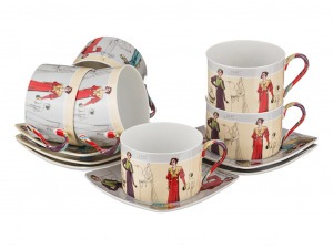 Чайный набор lefard "fashion queen" на 6 пер. 12 пр. 180 мл Lefard (86-1551)