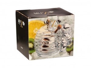 Банка для меда с палочкой "мишка" 270 мл. 17*12.5 см. высота=11 см. коллекция "muza" Lefard (355-075)